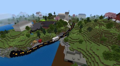 Flekkerøy i Minecraft!